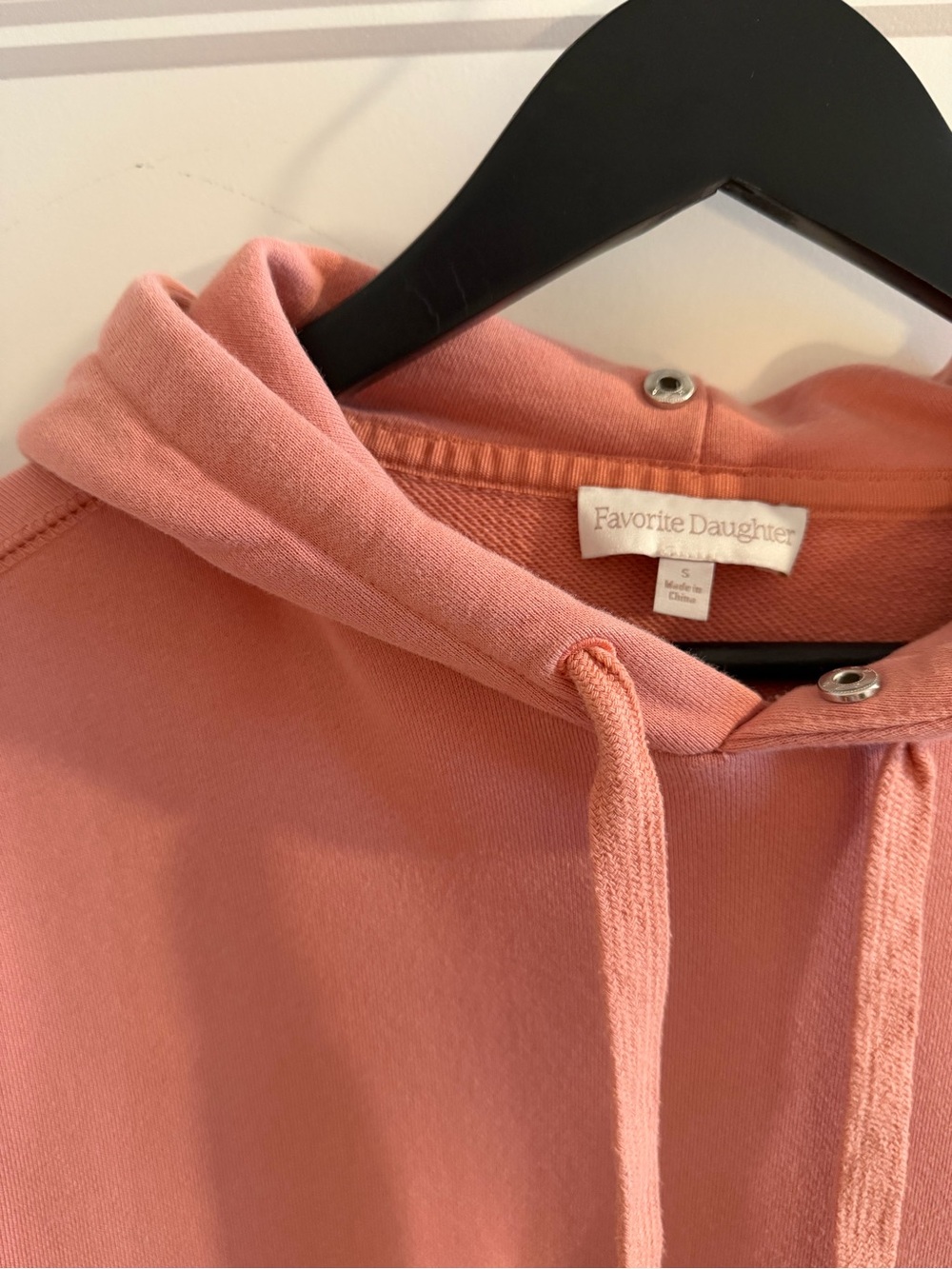 Favorite Daughter Soft Coral Pullover Hoodie